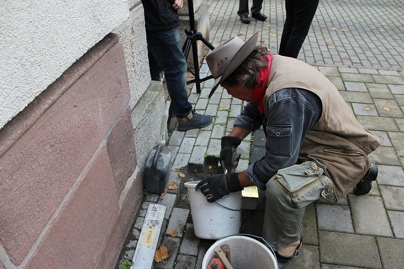 Bild: Stolpersteine in Sondershausen verlegt