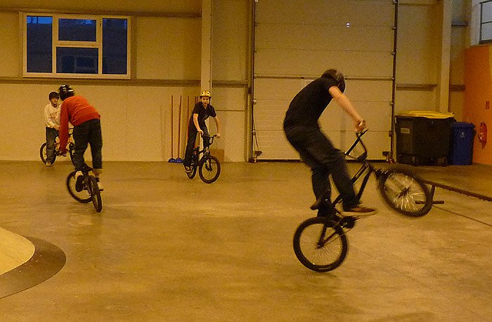 Bild: In der Skaterhalle
