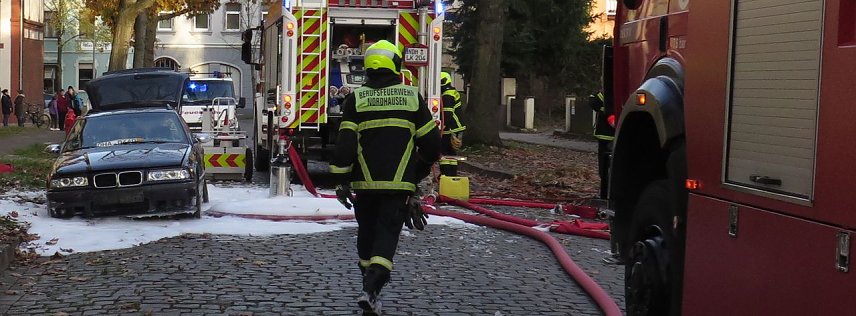 Bild: Brand in der Neanderstra&szlig;e