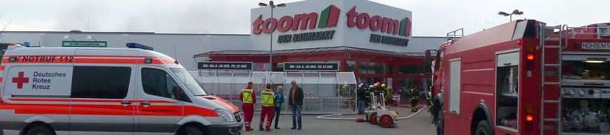 Bild: Brand in Baumarkt