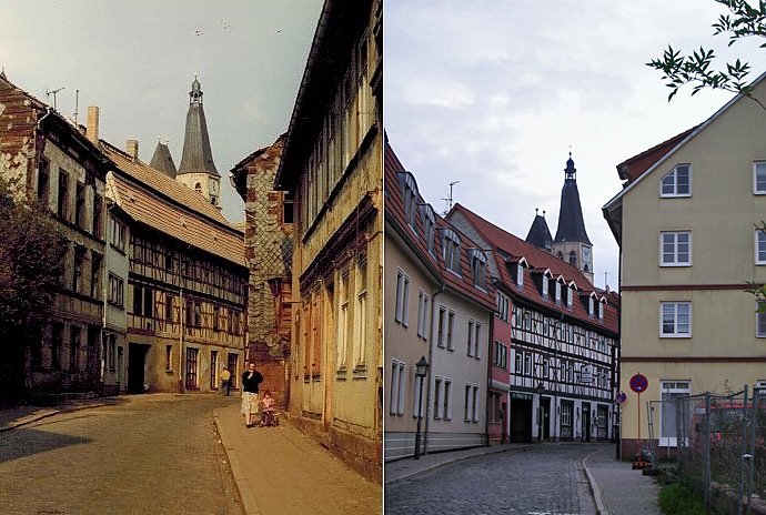 Bild: Damals und jetzt: Blick zum Nordh&auml;user Dom