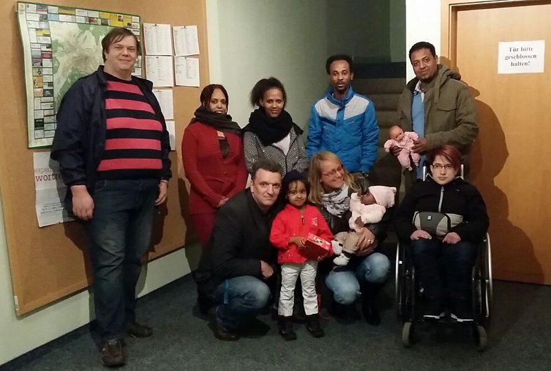 Bild: Asylbewerber besucht