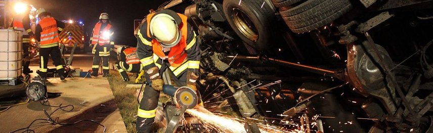 Bild: Unfall auf der A 38 zwischen Heiligenstadt und Leinefelde