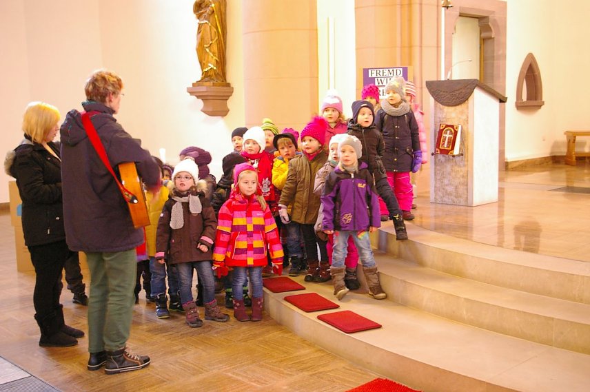 Bild: Probe in der Kirche