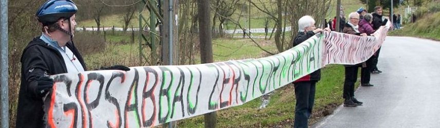 Bild: Protest gegen weiteren Abbau vor einem Jahr
