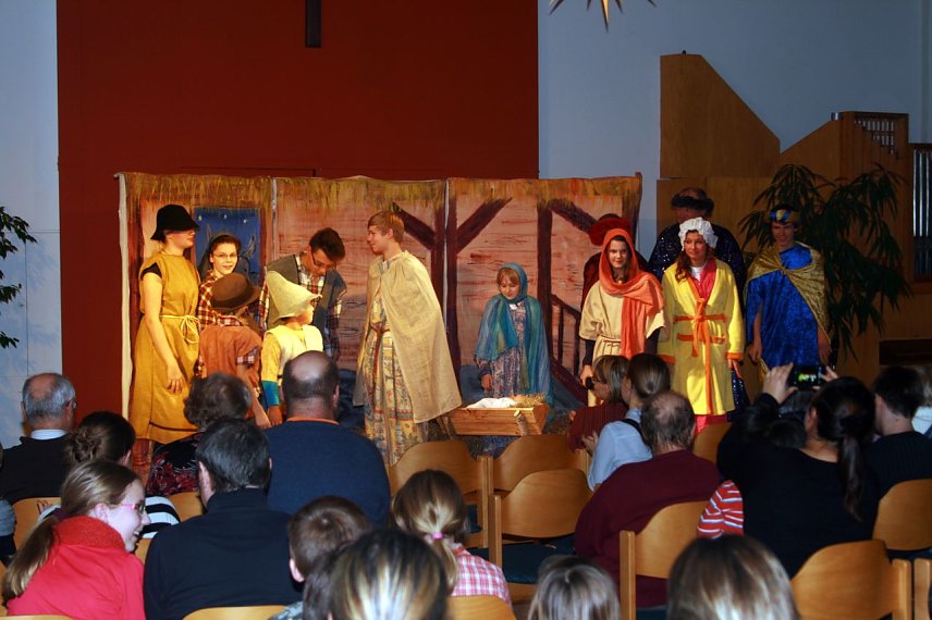 Bild: Das Krippenspiel in der Christuskirche 2012