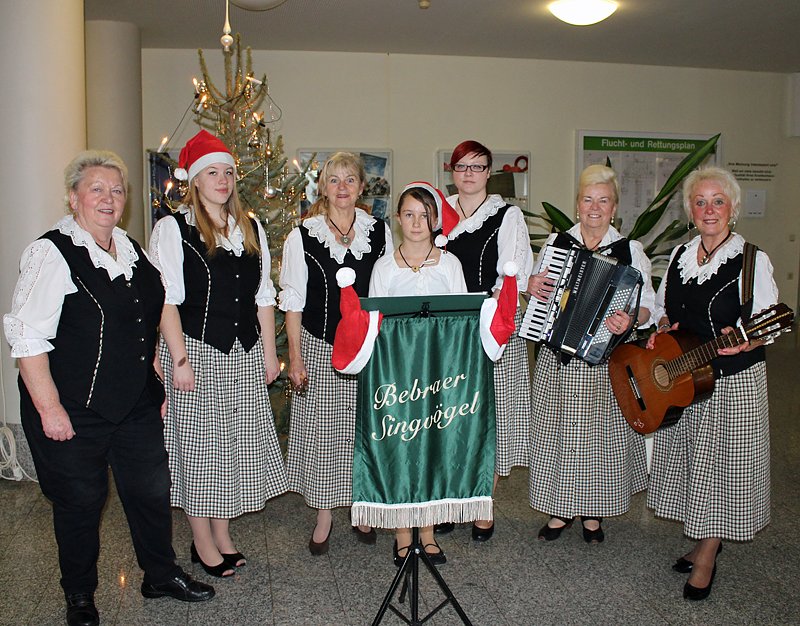 Bild: Weihnachtssingen im Krankenhaus