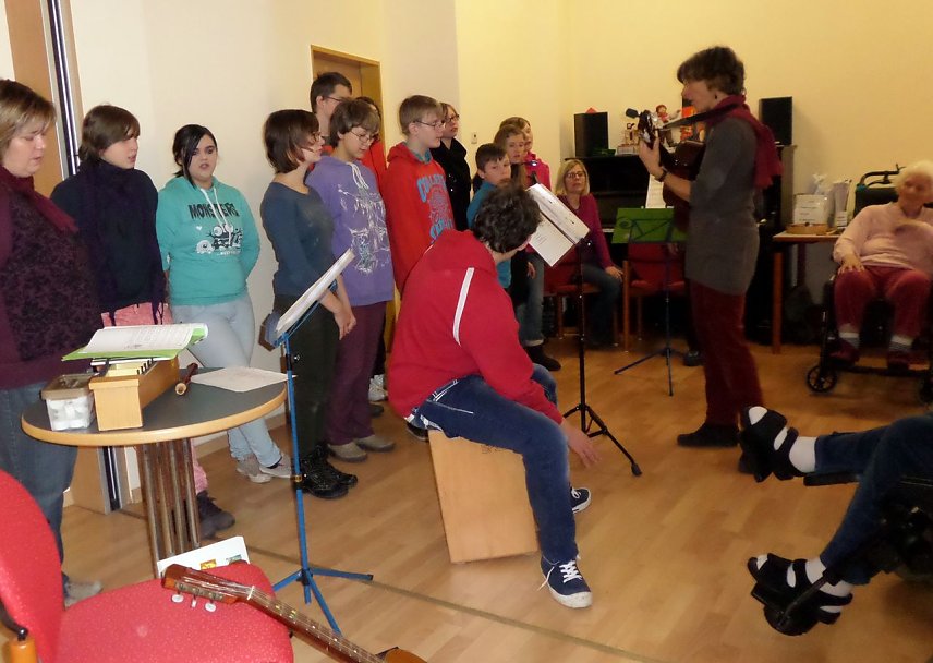 Bild: F&ouml;rdersch&uuml;ler musizierten