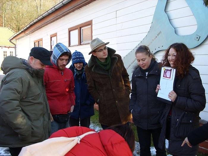 Bild: Zu Besuch bei Freunden