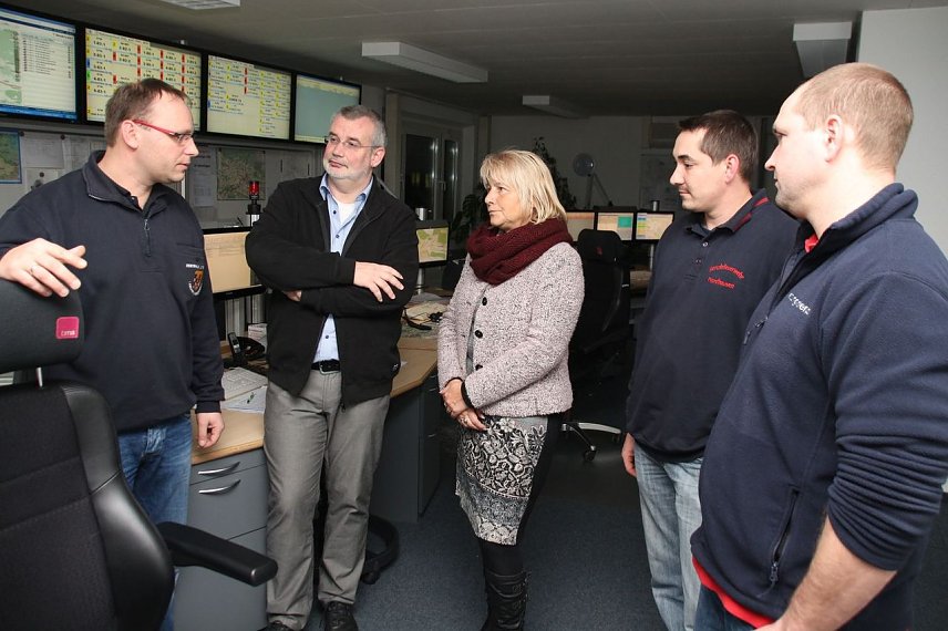 Bild: Besuch in der Leitstelle