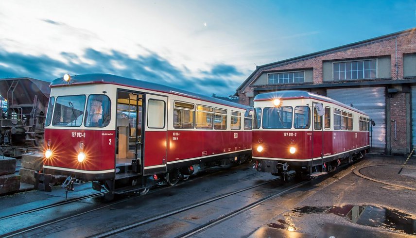 Bild: Bald wieder auf der Strecke - die beiden "Oldtimer" der HSB
