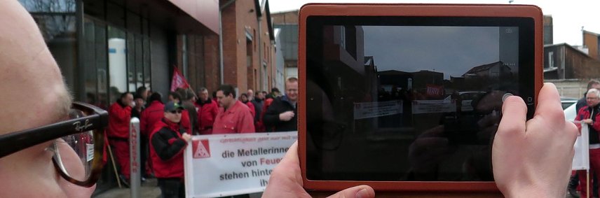 Bild: Warnstreik in Nordhausen