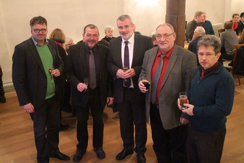 Bild: v.l.: Frank Rostek, Maik Schr&ouml;ter, Stefan N&uuml;&szlig;le, Egon Primas, Dirk Erfurt