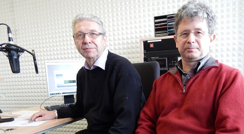 Bild: Im Gespr&auml;ch mit Dirk Erfurt (rechts)