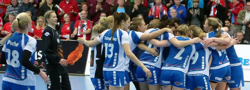 Bild: Am Ende jubeln die G&auml;ste aus Wolgograd - Endstand: 30:33