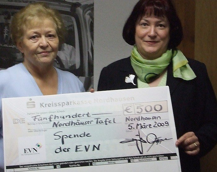 Bild: EVN bei der Tafel in Nordhausen