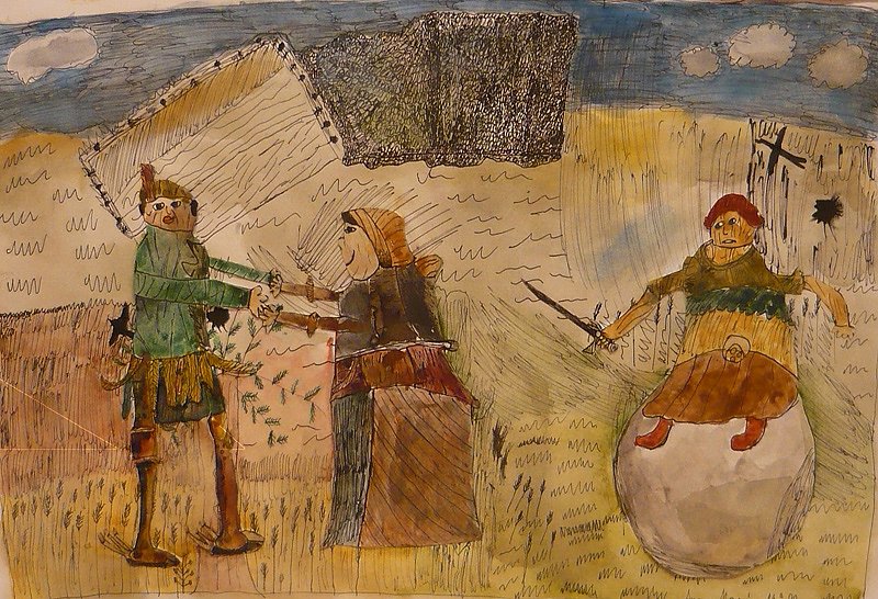 Bild: Justitia auf dem Schlachtberg