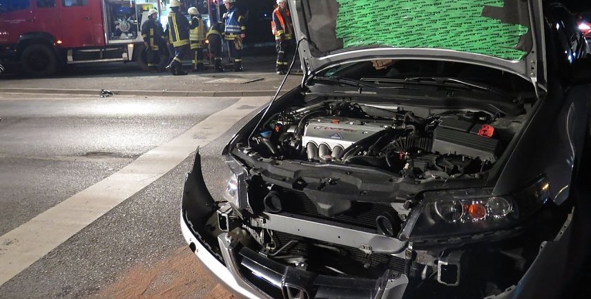 Bild: Crash auf der Kreuzung
