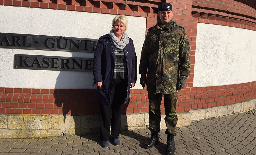 Bild: Hitzing zu Besuch bei Bundeswehr in Sondershausen