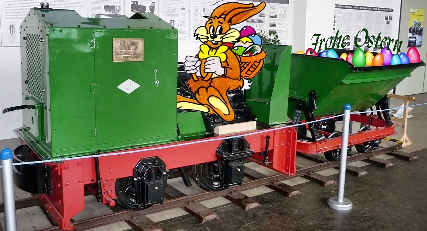 Bild: Osterlok im IFA Museum Nordhausen