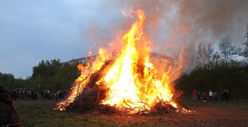 Bild: Osterfeuer im vergangenen Jahr