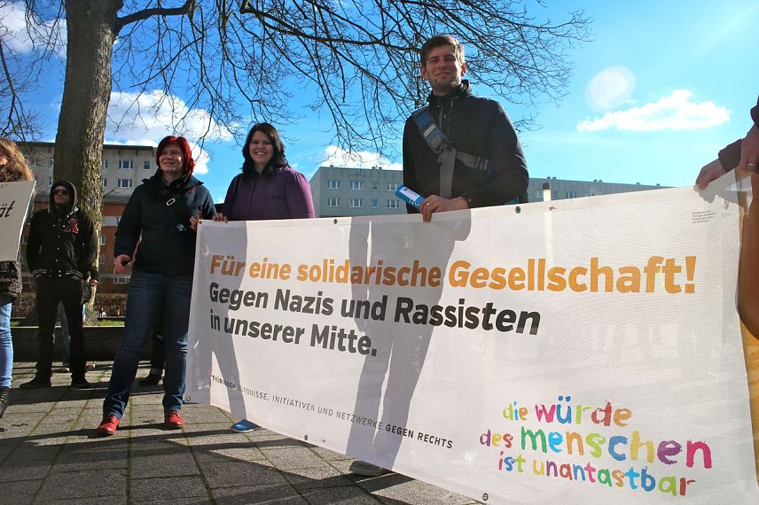 Bild: Nordhausen - Tolerant und Weltoffen, daf&uuml;r wollte man ein Zeichen setzen