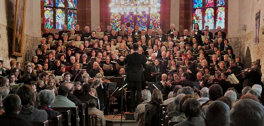 Bild: Nordh&auml;user Kantorei bei der Auff&uuml;hrung der Matth&auml;uspassion 2014