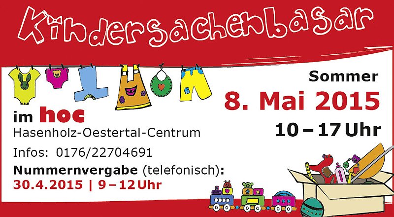 Bild: Kindersachenbasar im HOC