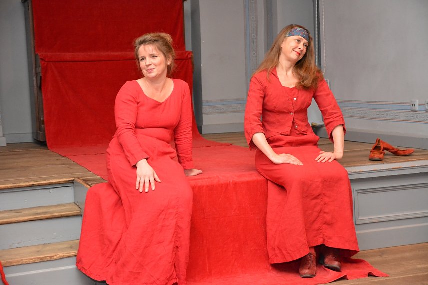 Bild: Die Protagonistinnen des Abends: Sabine Kolbe und Kerstin Otto
