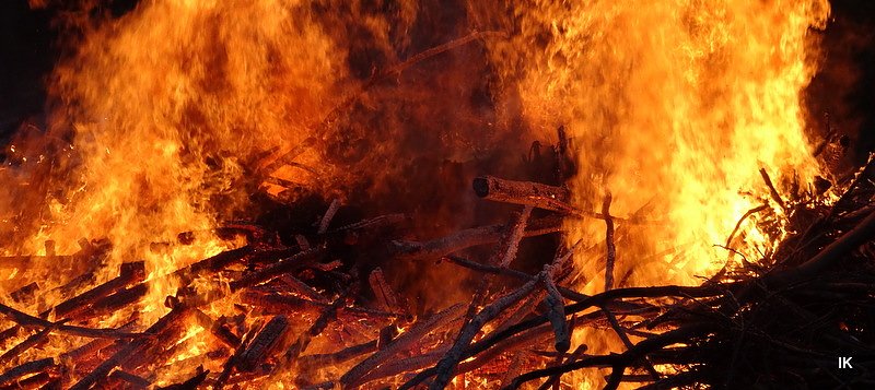 Bild: Maifeuer am B&auml;renpark