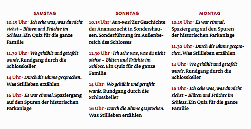 Bild: Programm