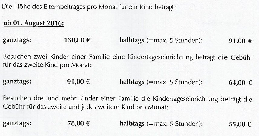 Bild: Beschluss &uuml;ber Geb&uuml;hrenerh&ouml;hung bei Kitas