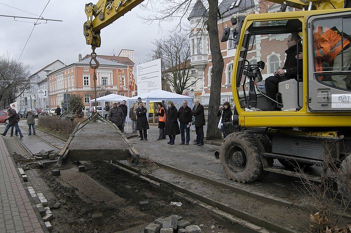 Bild: Start der Bauarbeiten