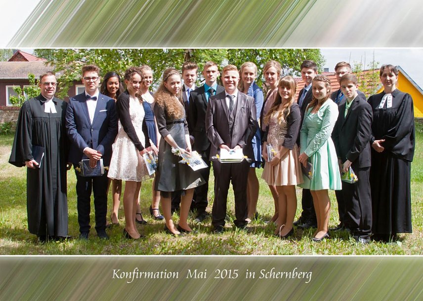 Bild: Konfirmation in Schernberg