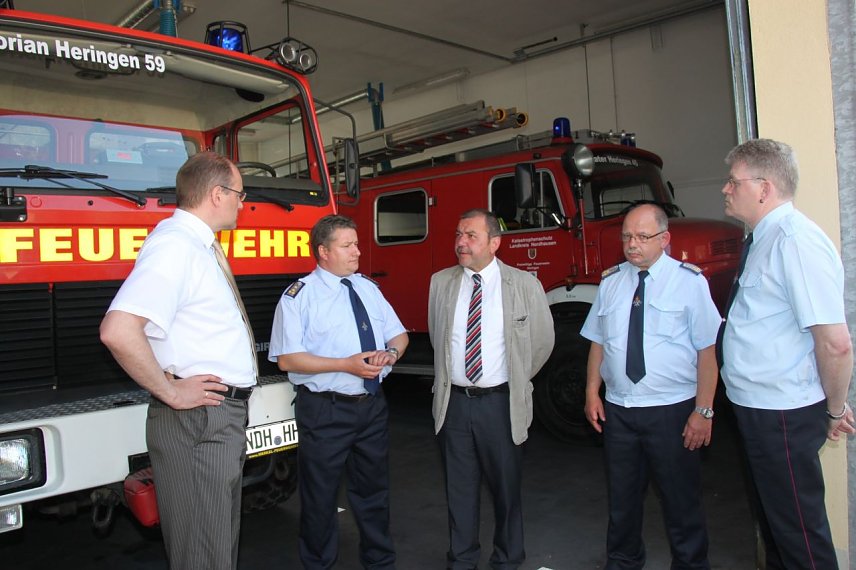 Bild: Eine Station war auch die Feuerwehr Heringens