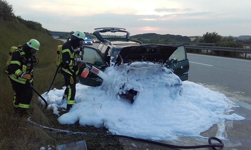 Bild: Einsatz bei PKW-Brand