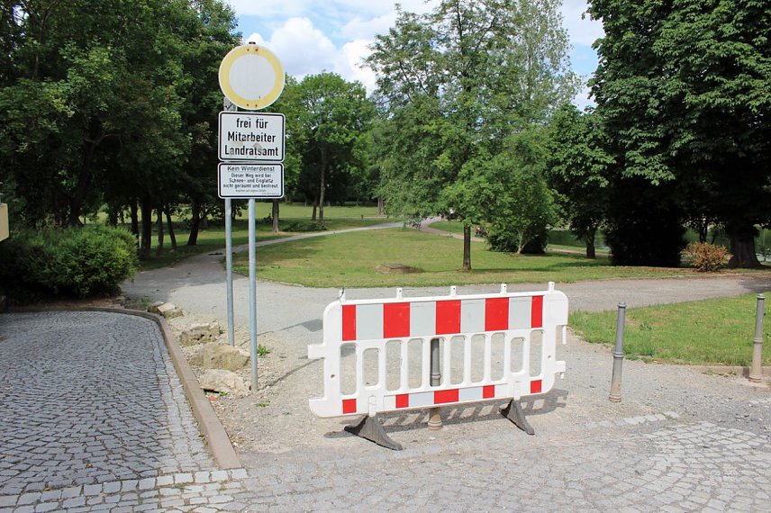 Bild: Schlosspark Sondershausen gesperrt 