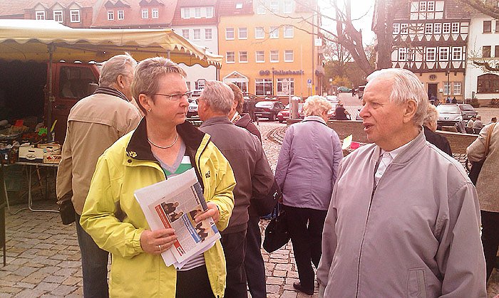 Bild: Info Stand zu Ostern