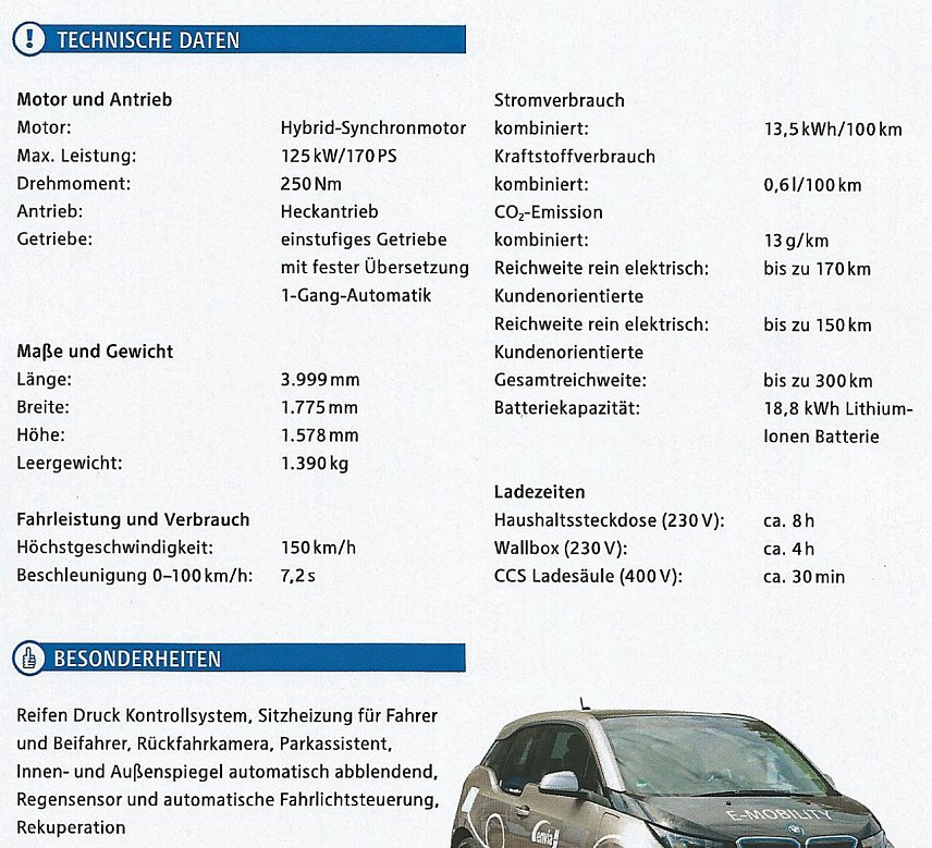 Bild: Bad Frankenhausen testet BMW i3 Elektro