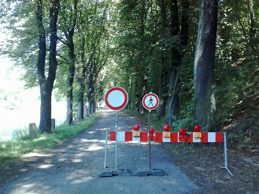 Bild: Gesperrte und unpassierbare Wanderwege