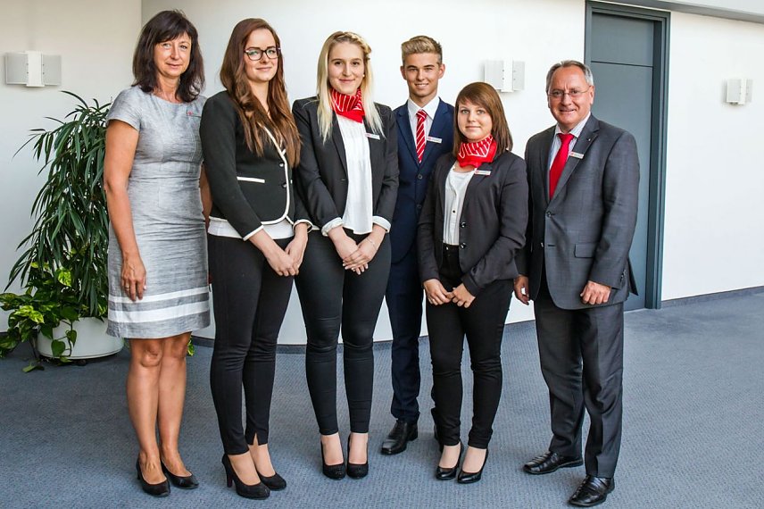Bild: Berufsstarter in der Kyffh&auml;usersparkasse