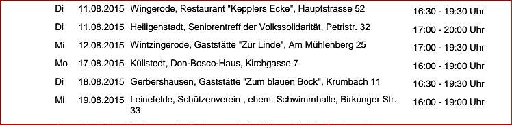 Bild: Die n&auml;chsten Termine