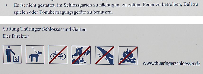 Bild: Grillparty im Schlosspark?