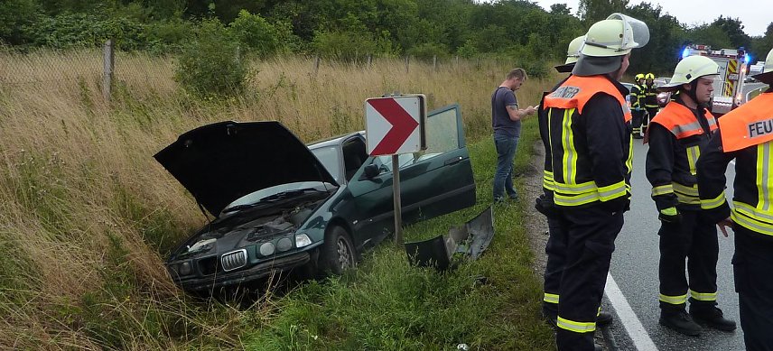 Bild: Unfall auf der B4