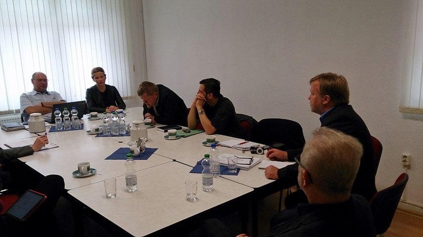 Bild: Zum Arbeitsbesuch in Artern