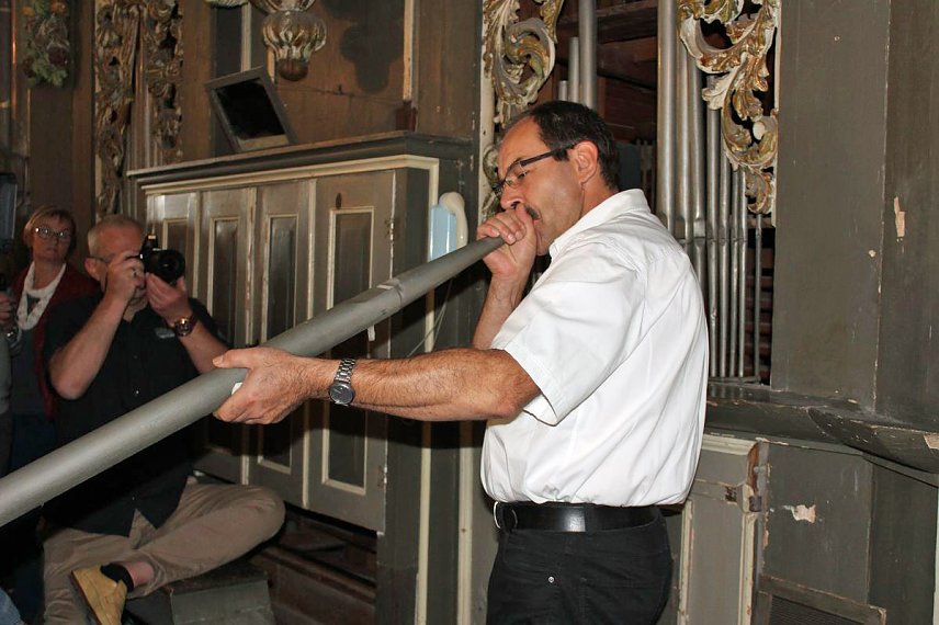 Bild: Das Innenleben der Strobel-Orgel