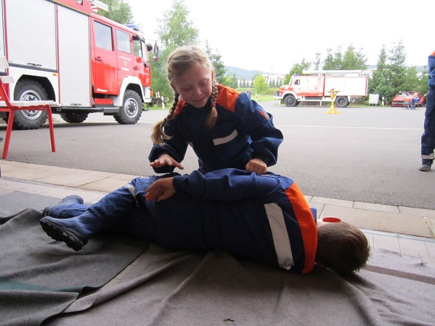 Bild: Retten will gelernt sein - in Bleicherode konnte der Feuerwehr-Nachwuchs zeigen was er gelernt hat