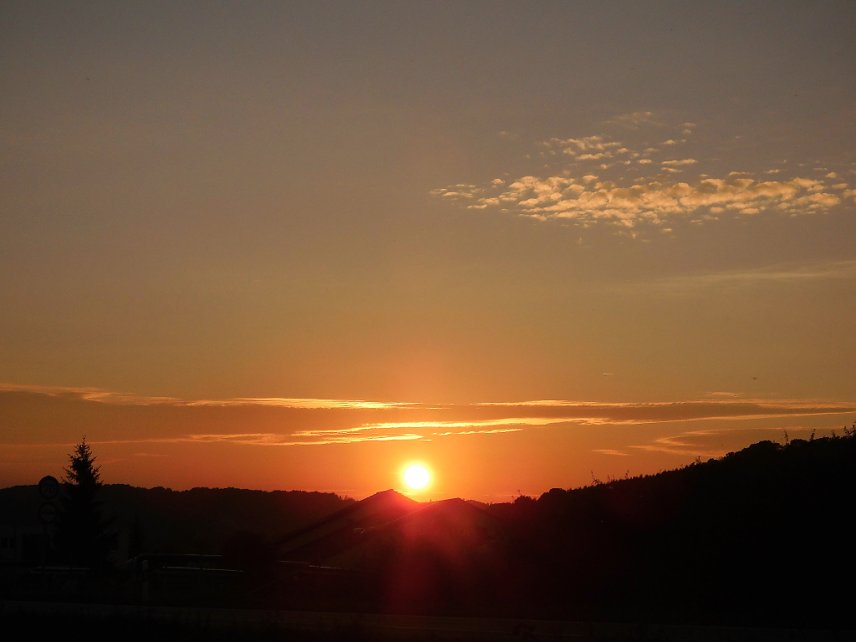 Bild: Abendsonne &uuml;ber Ilfeld am 04.10.2015