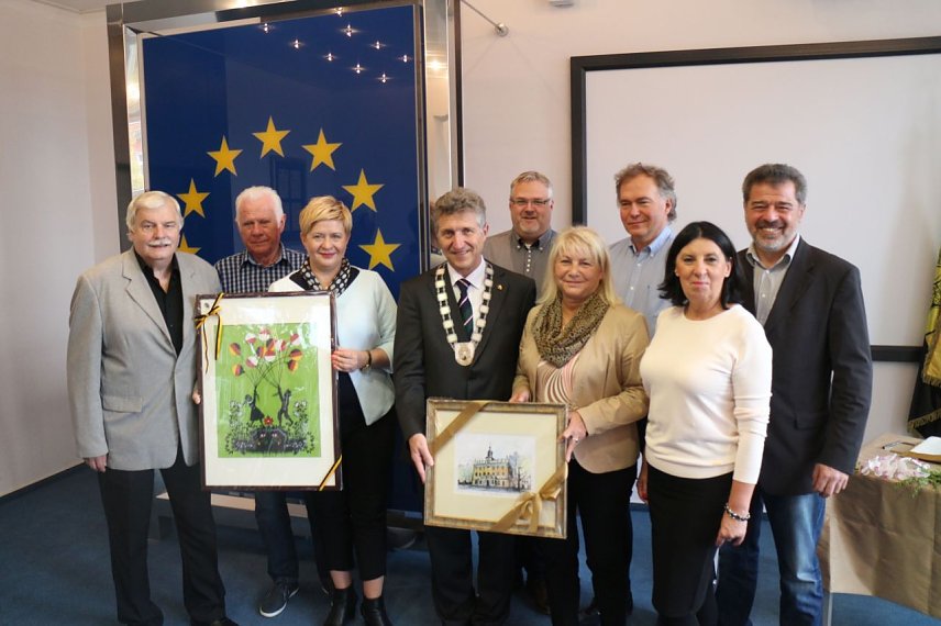 Bild: Besuch aus Ostr&oacute;w Wielkopolski im Nordh&auml;user Rathaus