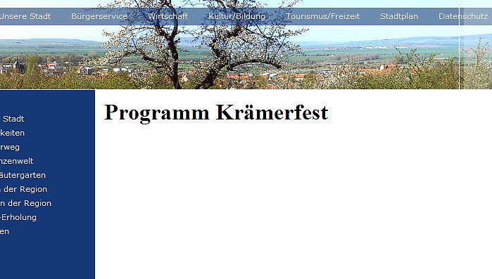 Bild: Kr&auml;merfest Artern